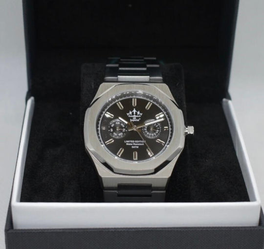 Stainless Steel Chronograph Men's Watch with Sapphire Crystal